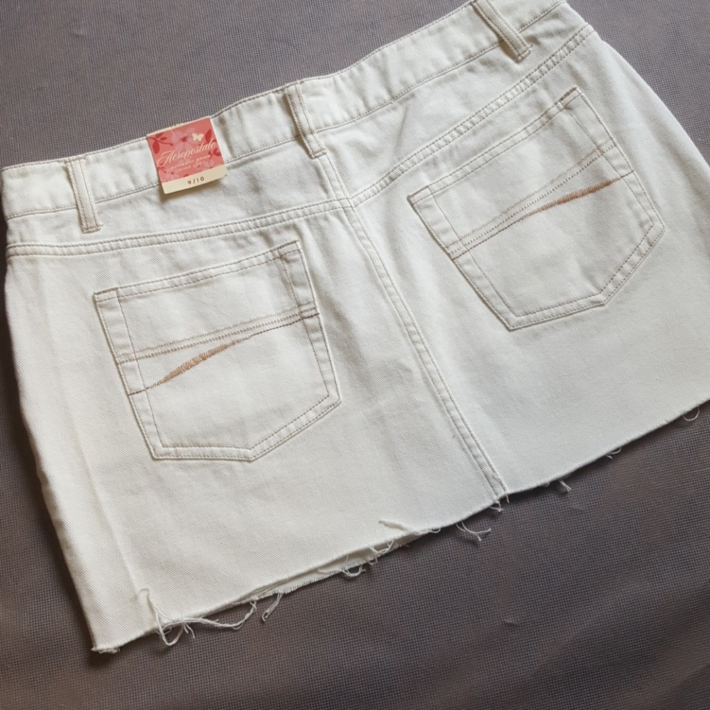 Aeropostale white denim mini skirt